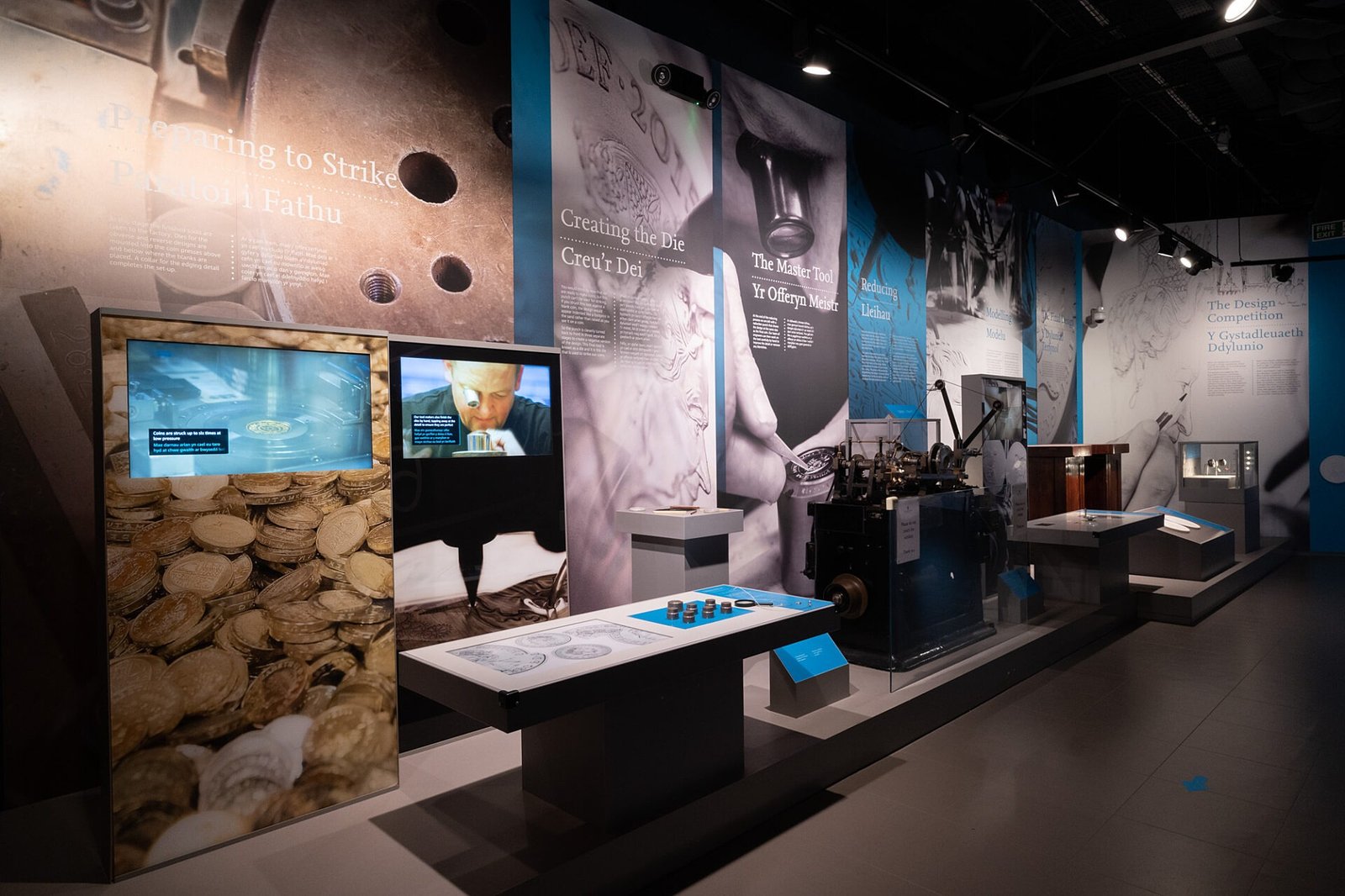 Coin production machinery at The Royal Mint