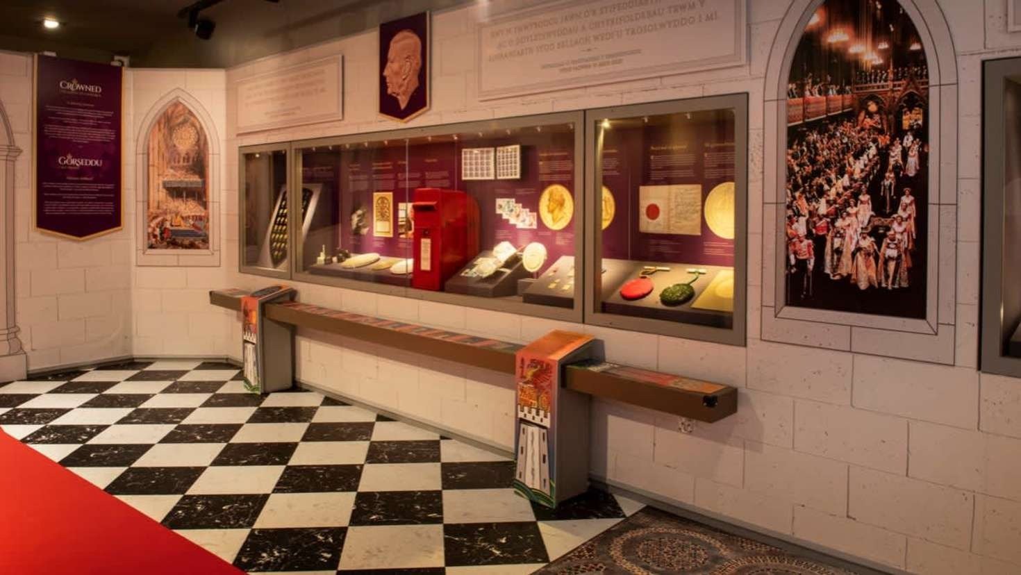 Historic coins displayed at The Royal Mint Experience