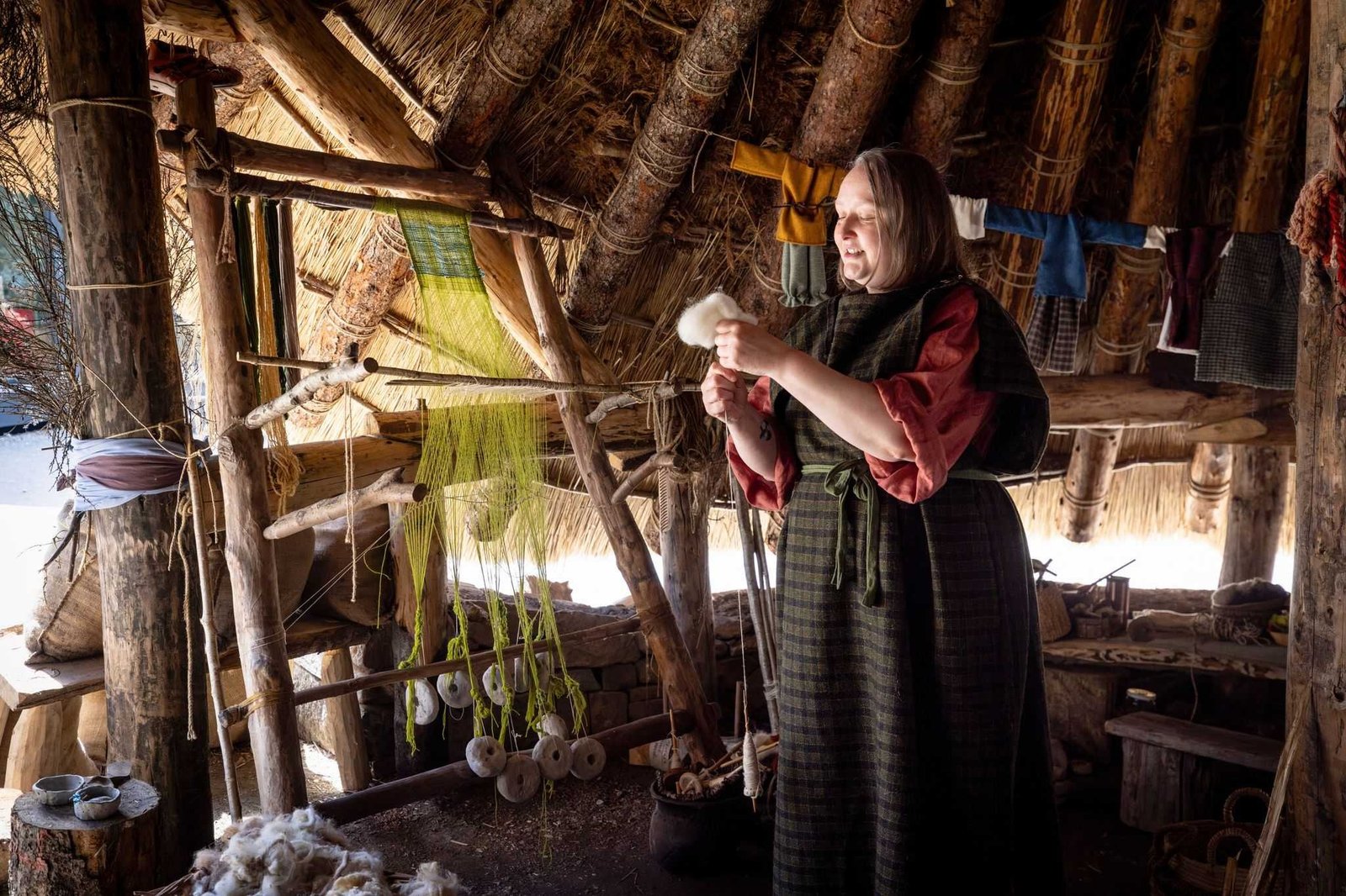 Traditional Iron Age crafts at the Scottish Crannog Centre