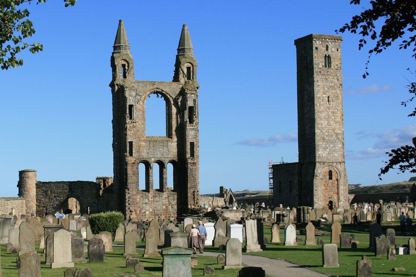 Historic graves at St Andrews Cathedral