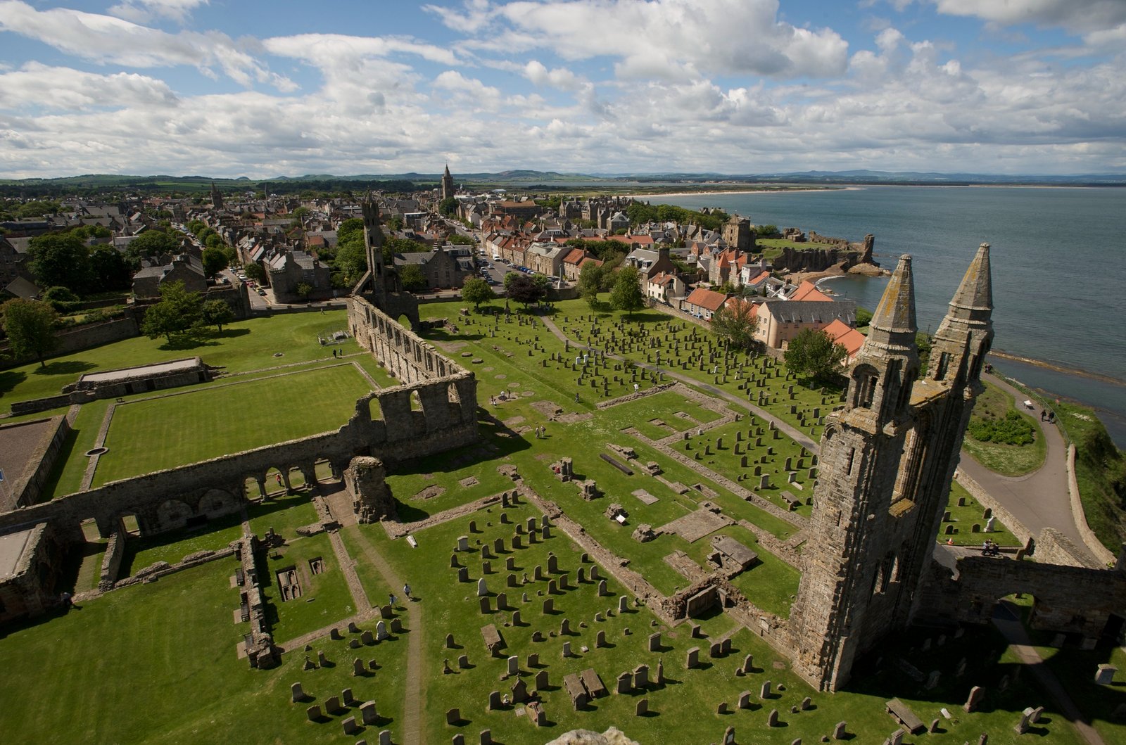 Coastal setting beside St Andrews Cathedral
