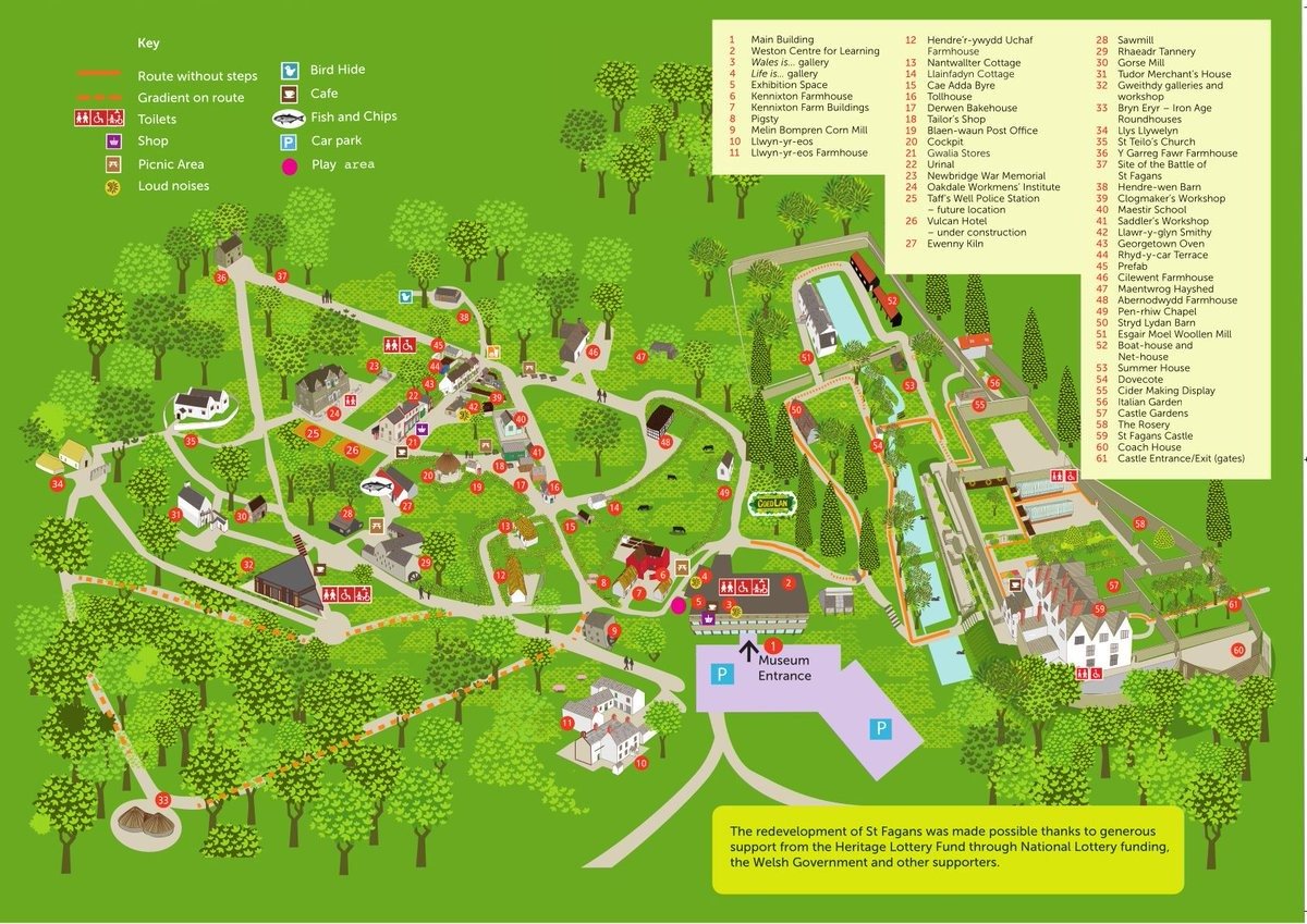 Historic buildings at St Fagans National Museum of History