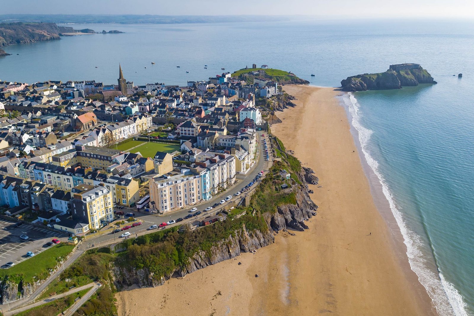 Sandy beach at Tenby