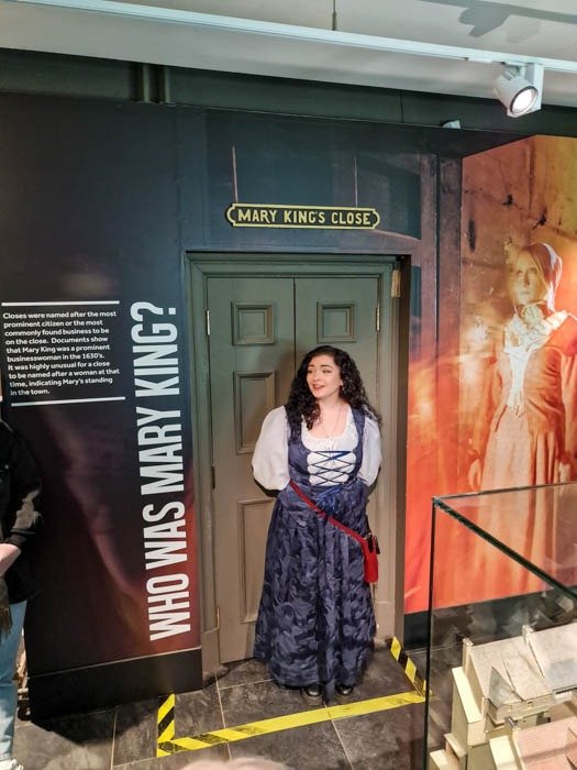 Costumed guide at The Real Mary King’s Close