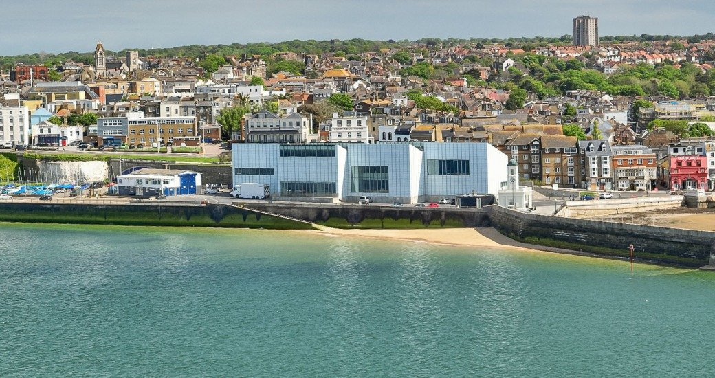 Margate seafront beach promenade coastal setting gallery views