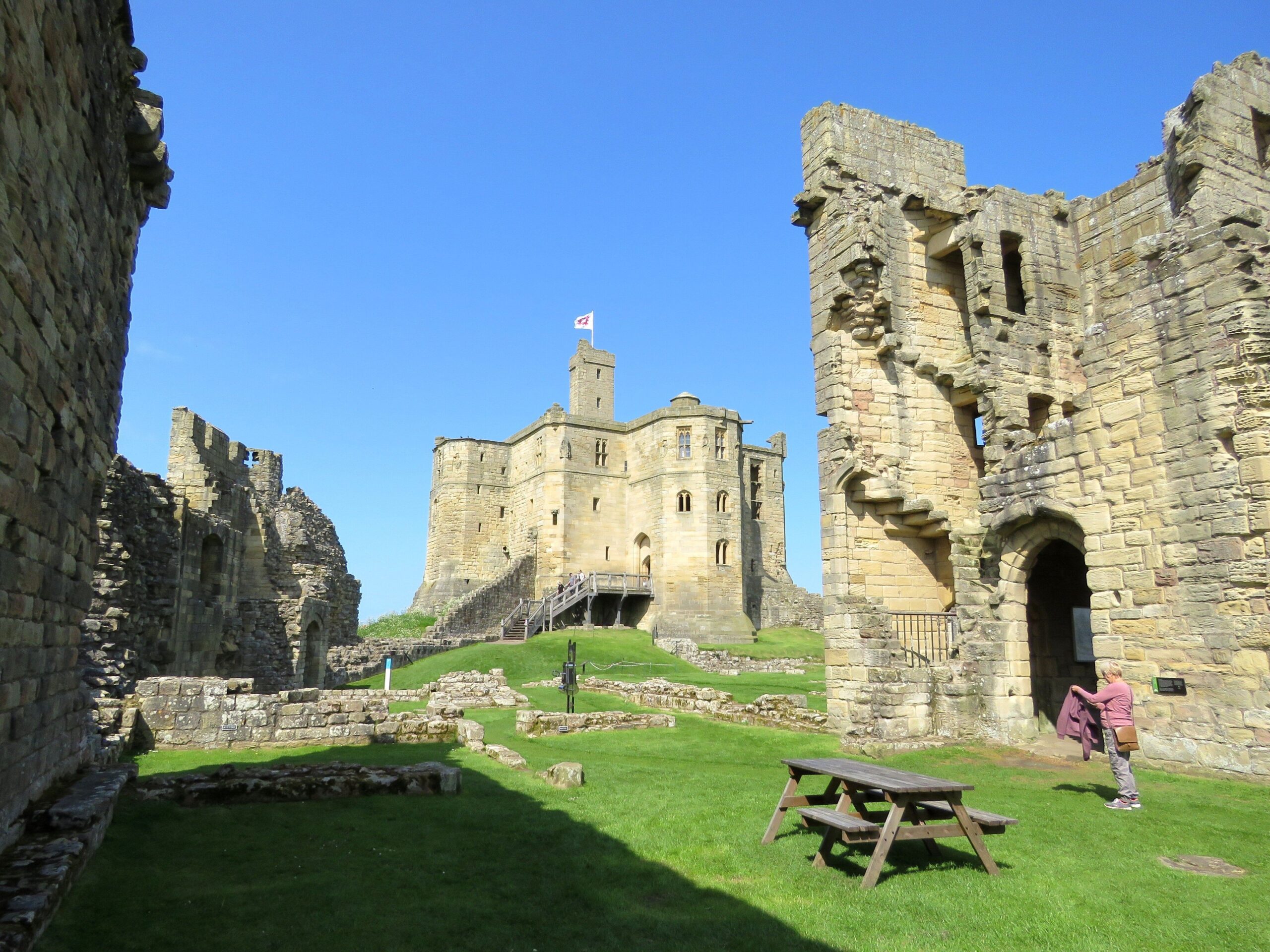 Keep interior spiral stairs medieval architecture upper levels views