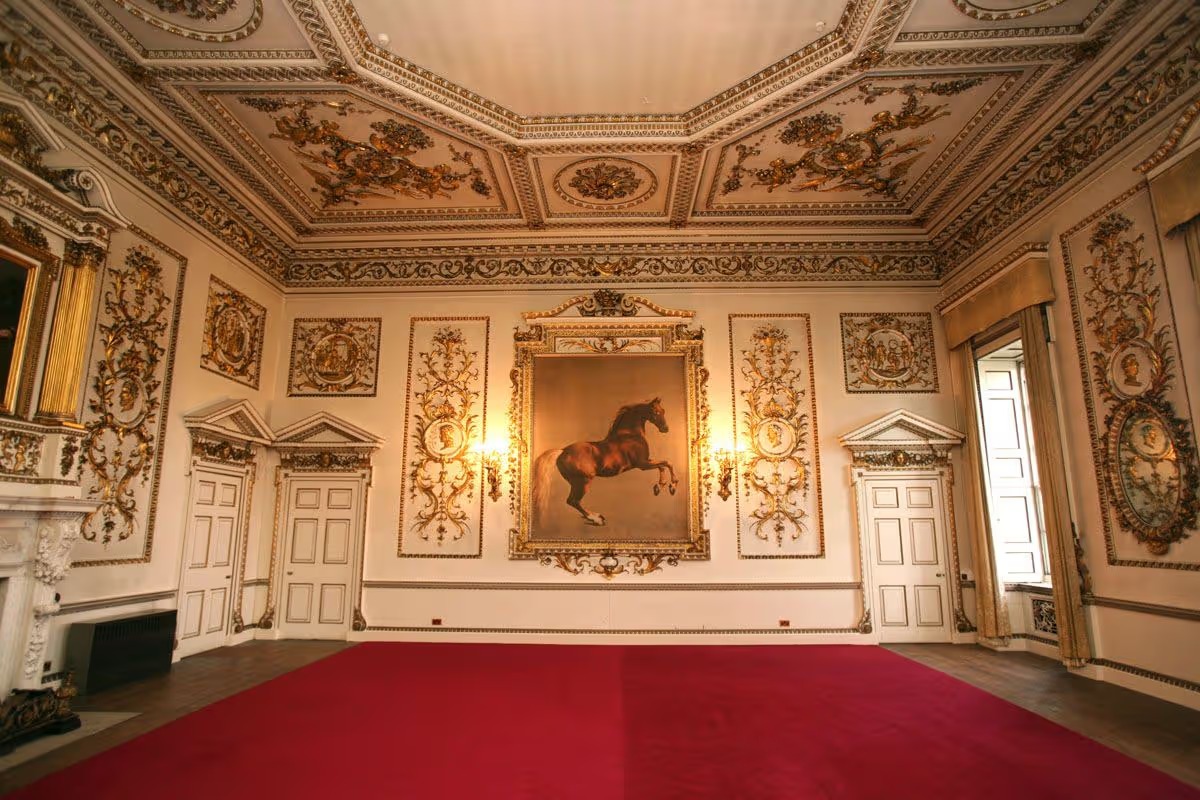 State rooms grand reception interior period furnishings portraits