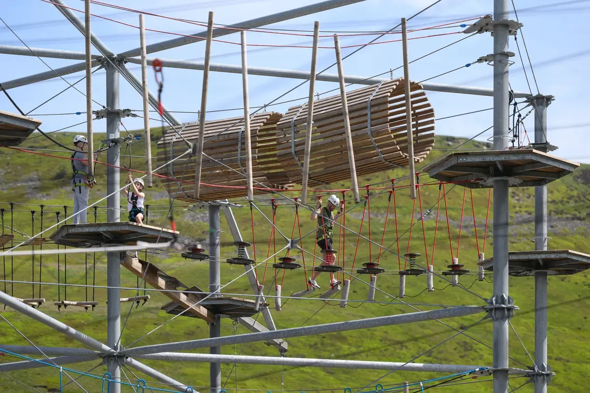 Tower Climber adventure course at Zip World Tower