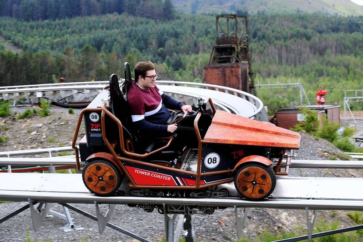 Tower Coaster at Zip World Tower Colliery
