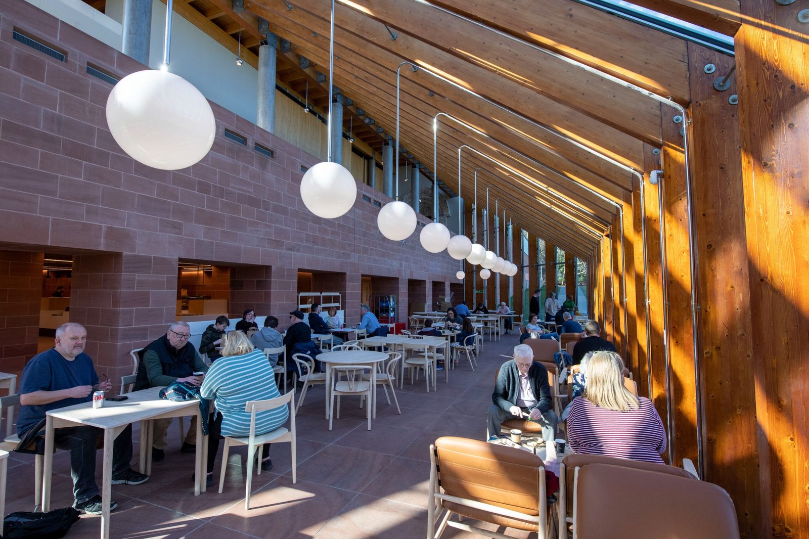 Restaurant and park views at The Burrell Collection