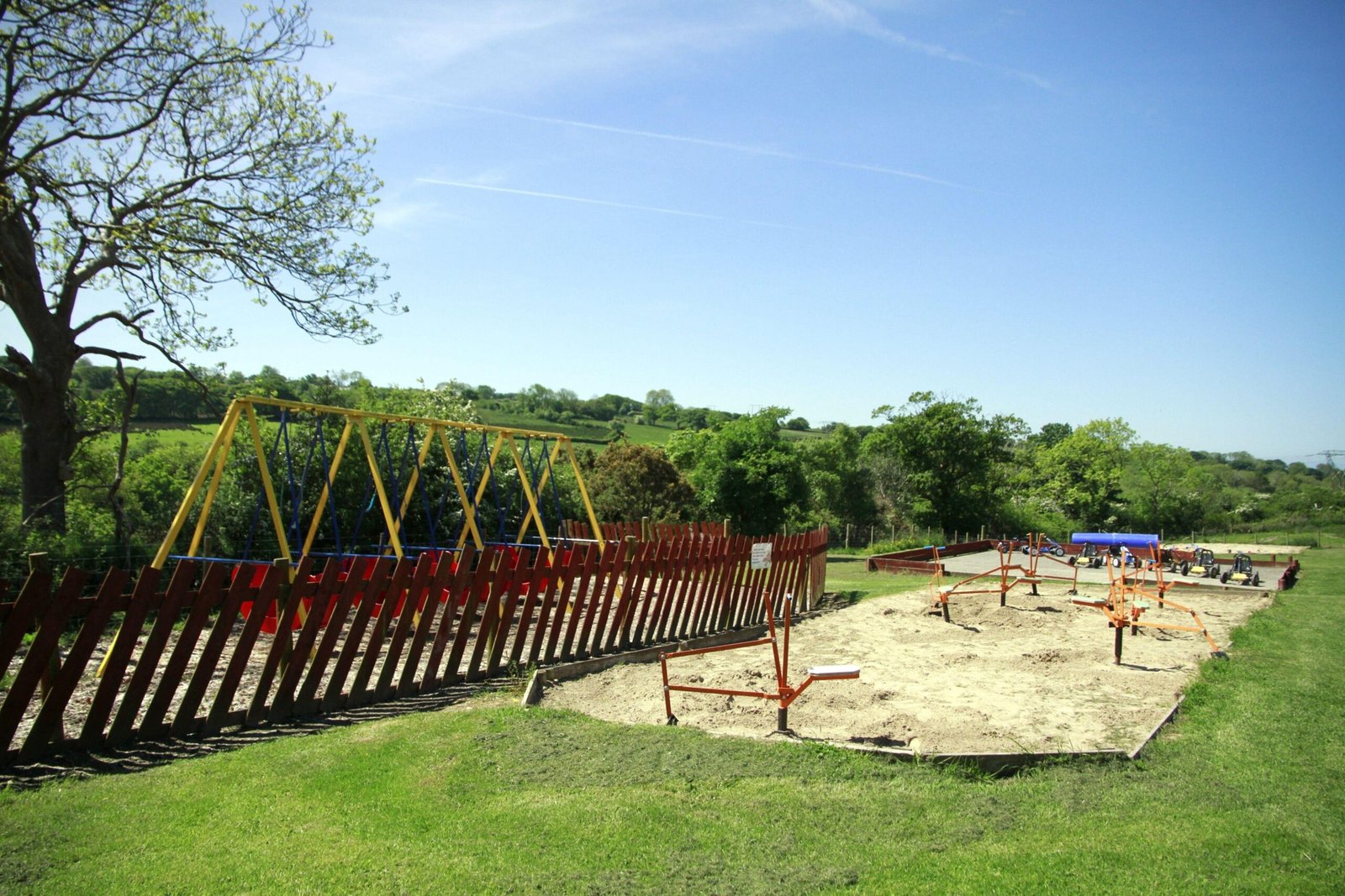 Family play area at Fantasy Farm Park