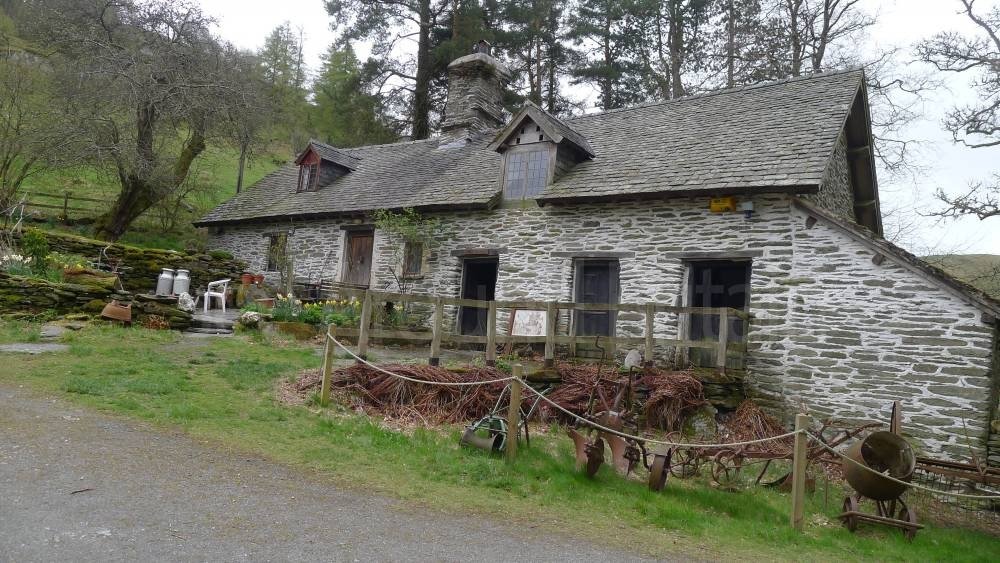 Historic longhouse at Gilfach Nature Reserve