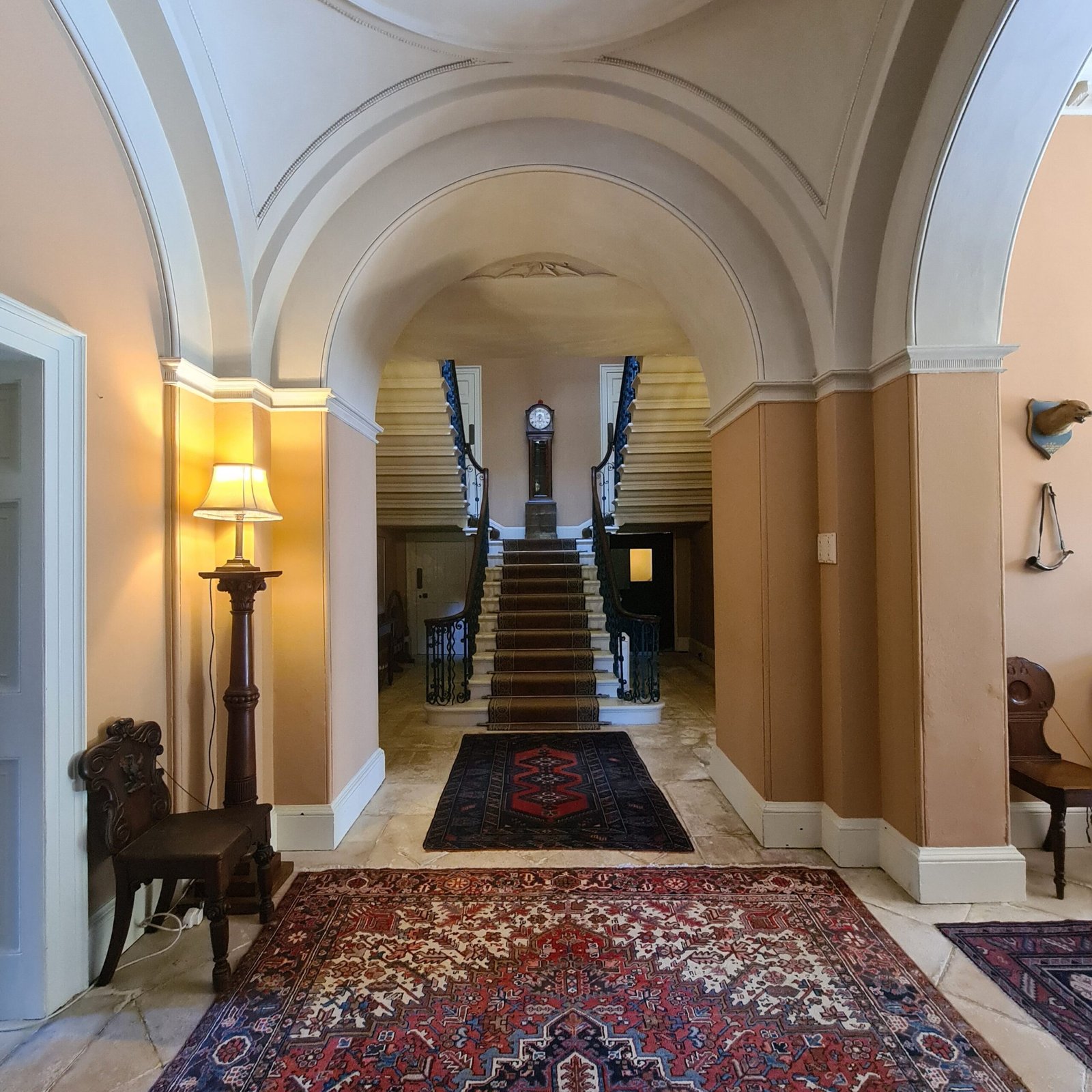 Historic interior of the Georgian villa at Llanerchaeron